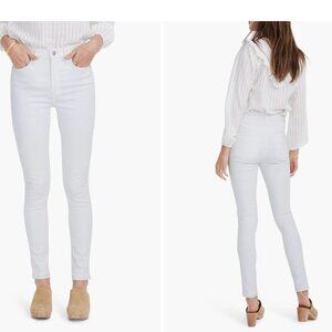 Madewell White High Waist Skinny Jeans 27